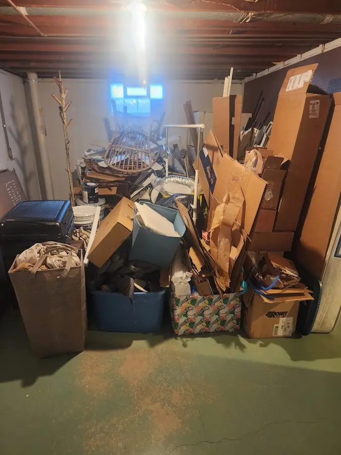 Roll-off dumpster container at job site for Yard Waste Dumpster Rental in Summerset